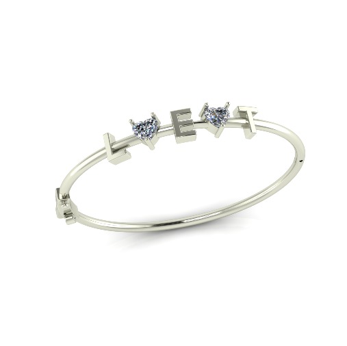 Bracelet with letters size 17 Model 6273 3D print model_1