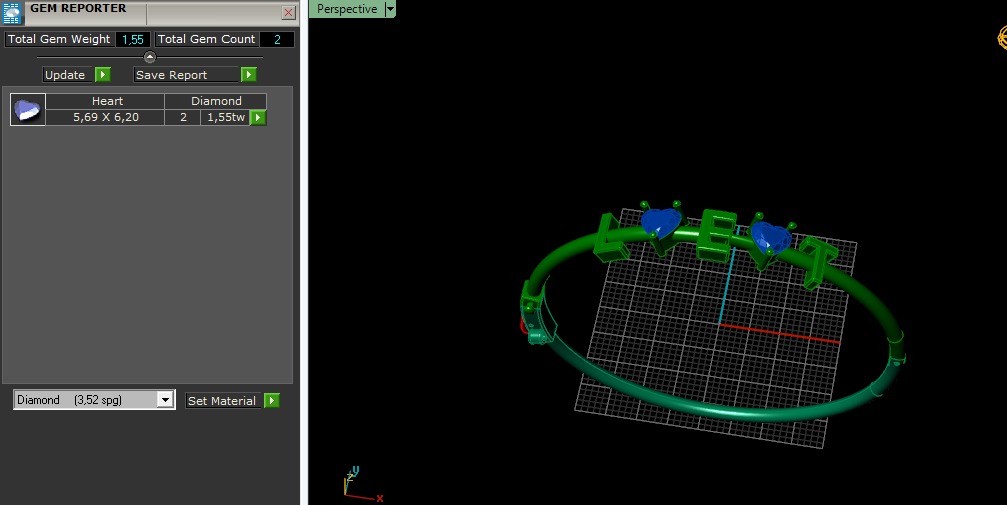 Bracelet with letters size 17 Model 6273 3D print model_7