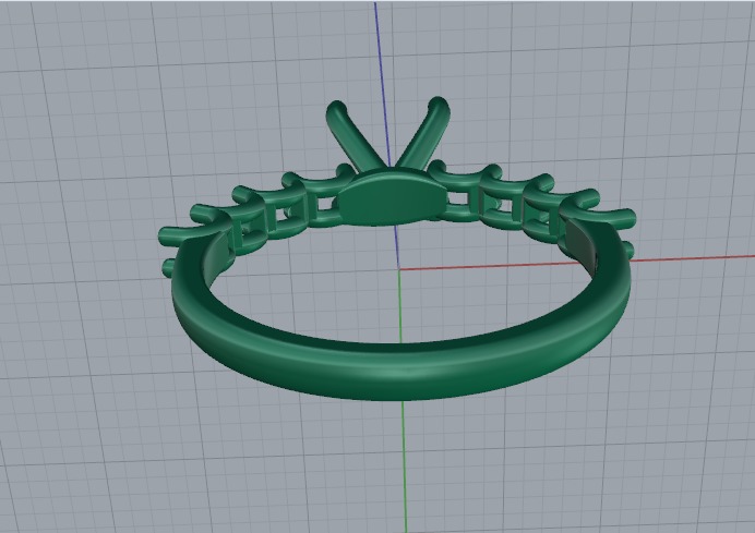 Solitaire ring Model 6272 3D print model_4