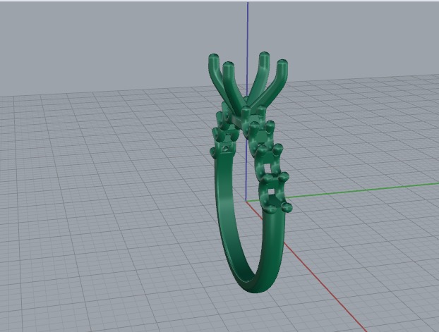 Solitaire ring Model 6272 3D print model_3