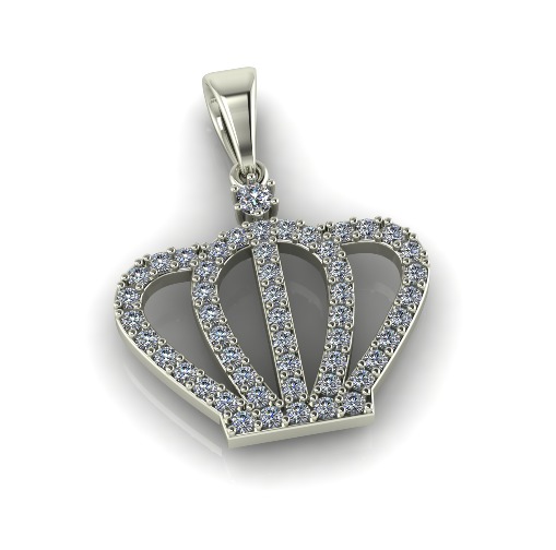 Crown Pendant Model 6271 3D print model_1