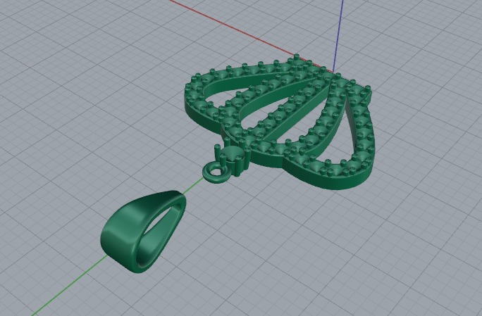 Crown Pendant Model 6271 3D print model_4