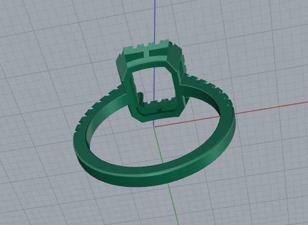 Ring radiant Model 6269 3D print model_4