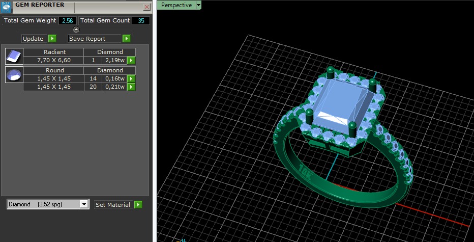 Ring radiant Model 6269 3D print model_7