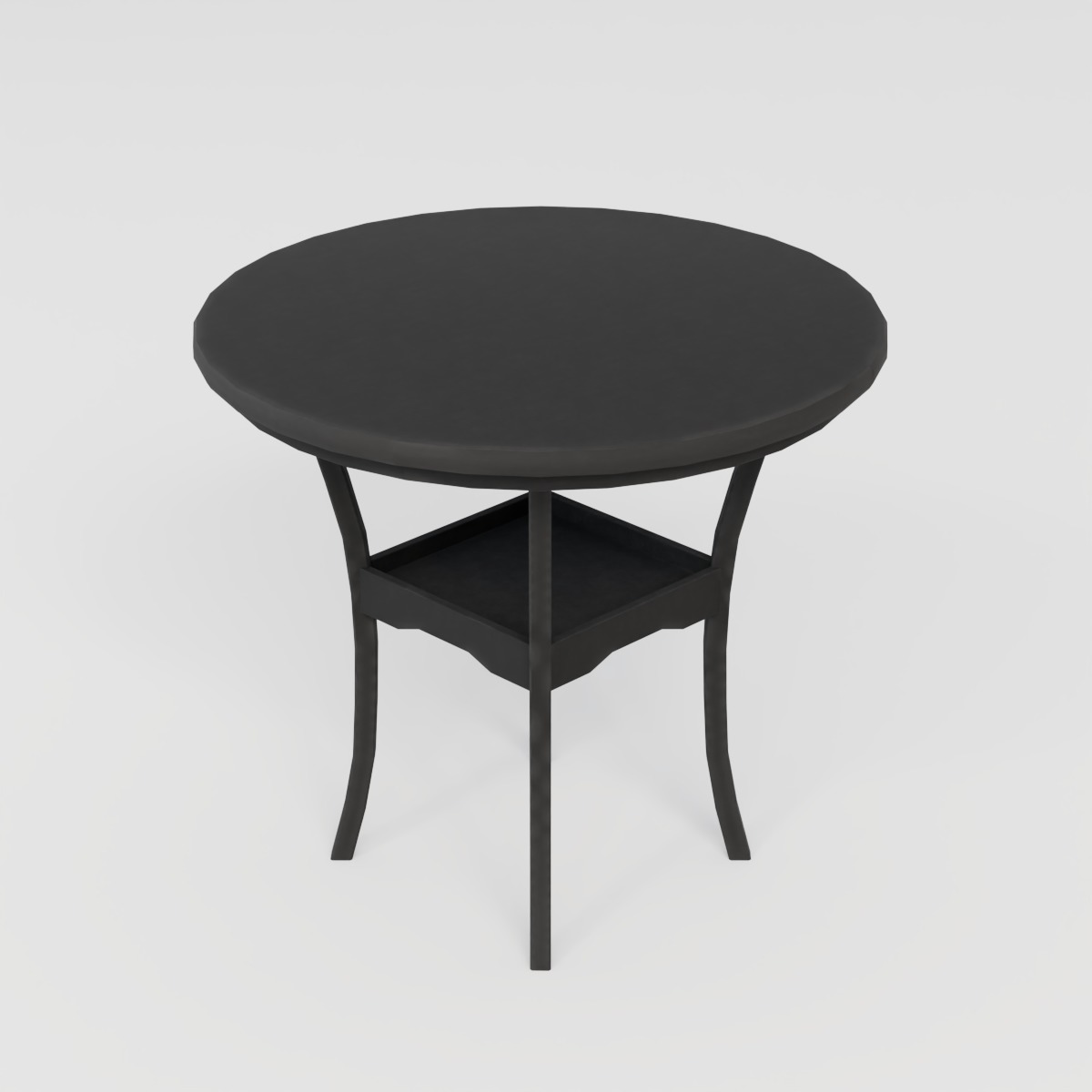 GZMR Dining Table - Espresso and Beige Dining Set 3D model_3