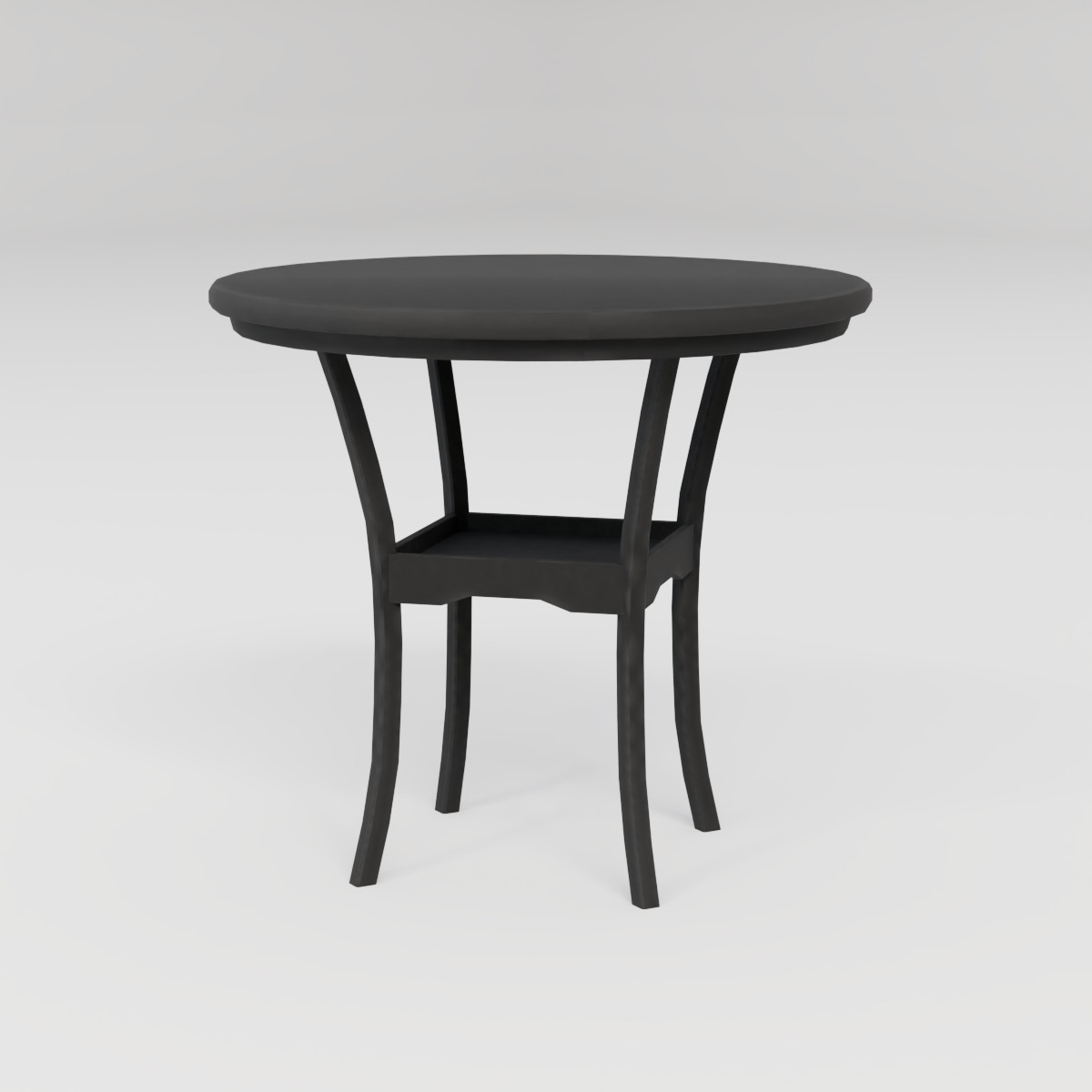 GZMR Dining Table - Espresso and Beige Dining Set 3D model_5