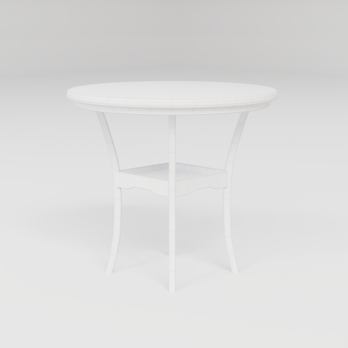 GZMR Dining Table - Espresso and Beige Dining Set 3D model_2