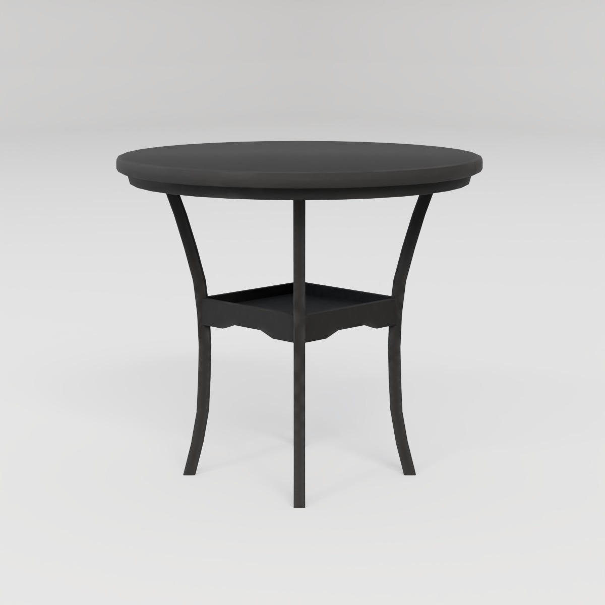 GZMR Dining Table - Espresso and Beige Dining Set 3D model_1