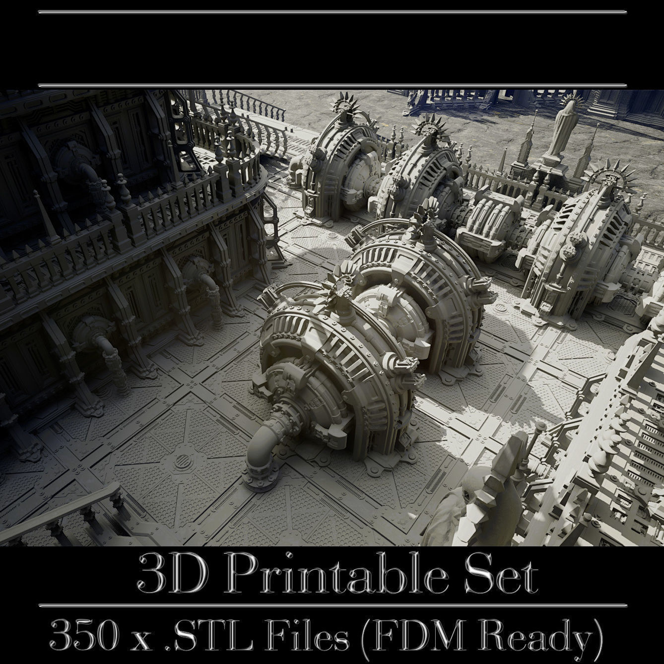 GrimDark Terrain Essential Pack 3D print model_17