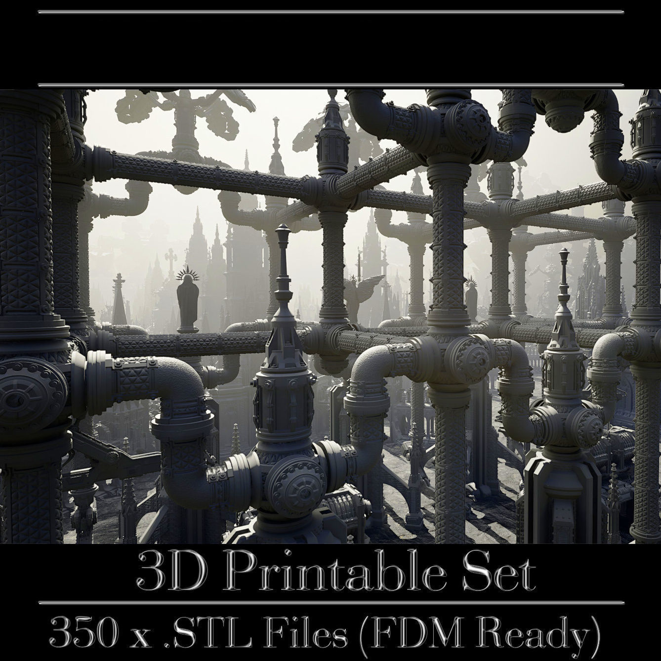 GrimDark Terrain Essential Pack 3D print model_7