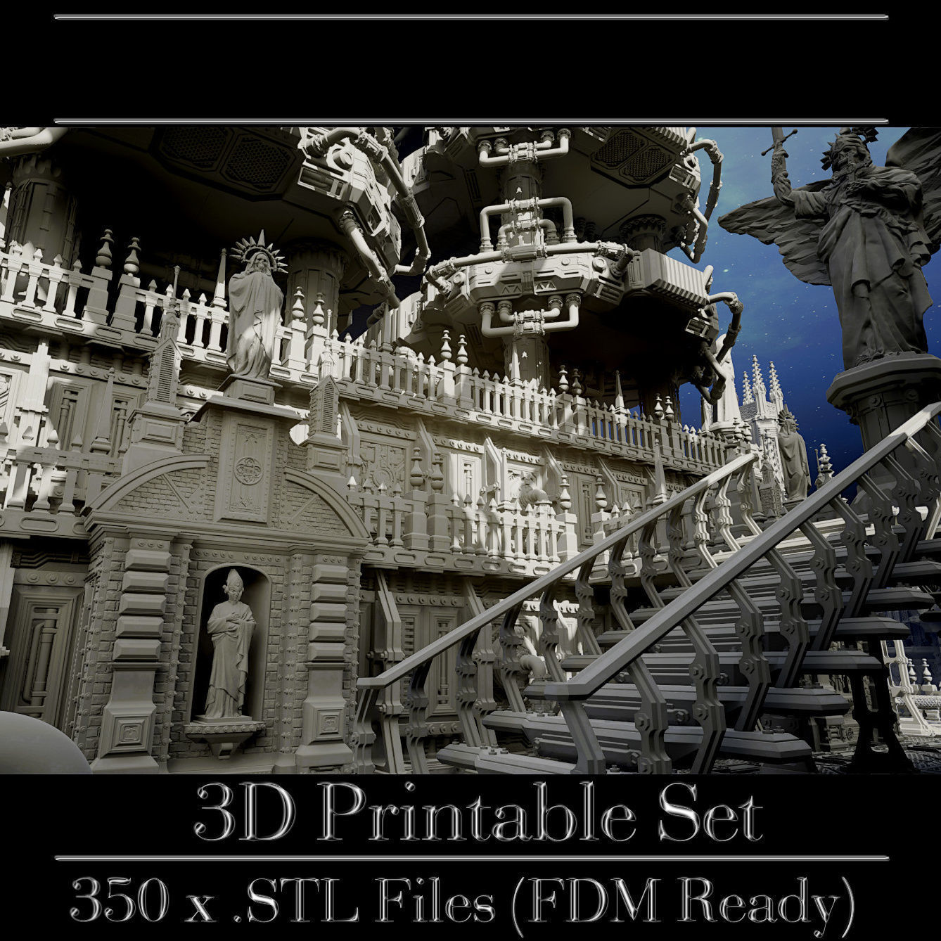GrimDark Terrain Essential Pack 3D print model_20