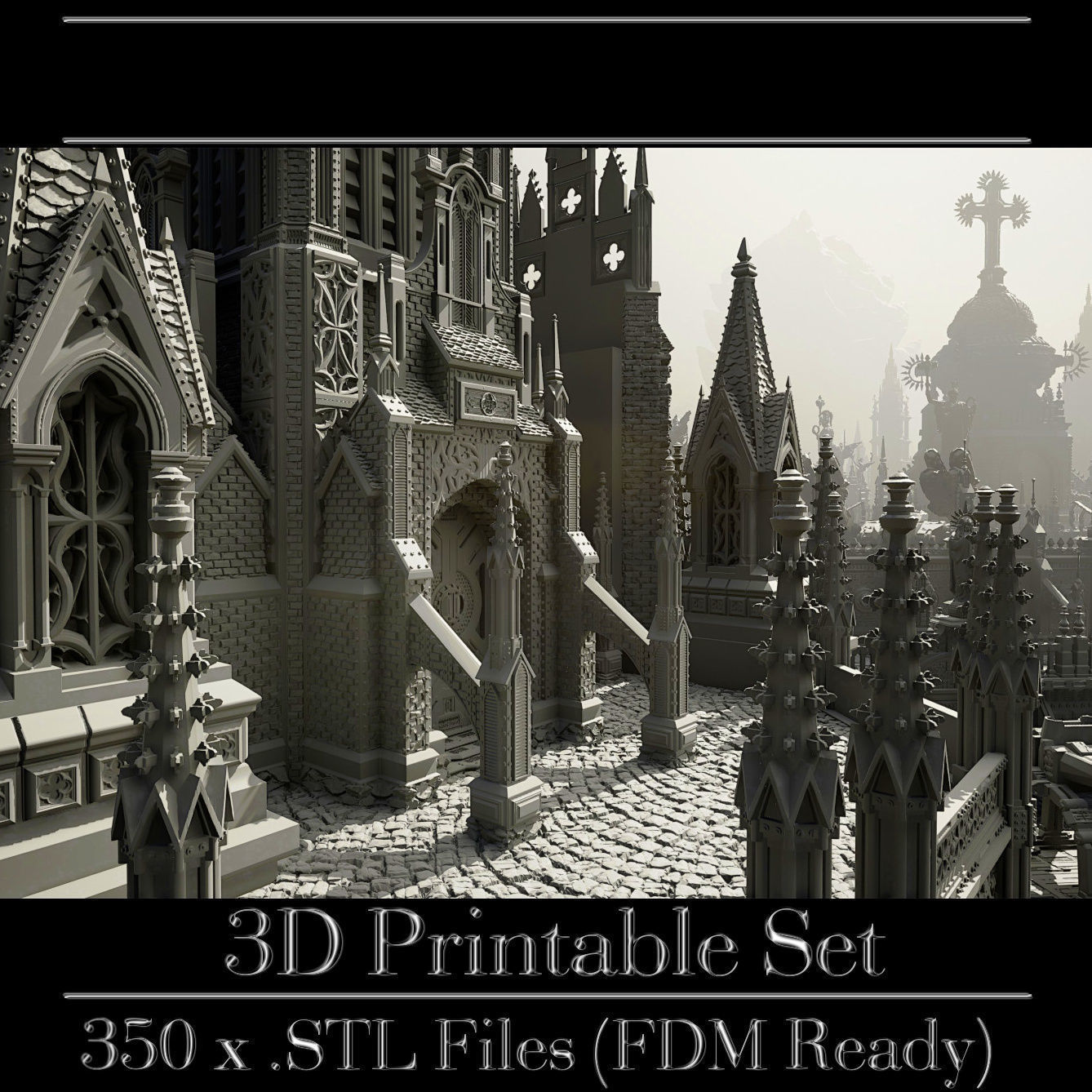 GrimDark Terrain Essential Pack 3D print model_15
