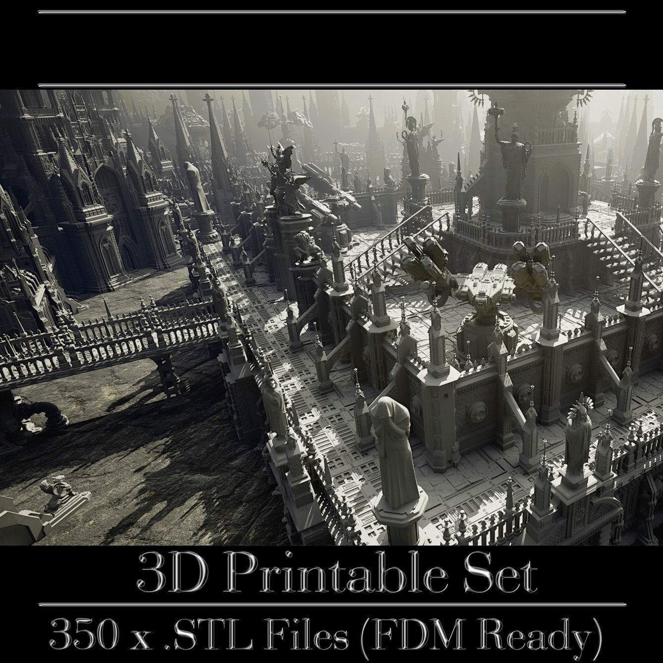 GrimDark Terrain Essential Pack 3D print model_18
