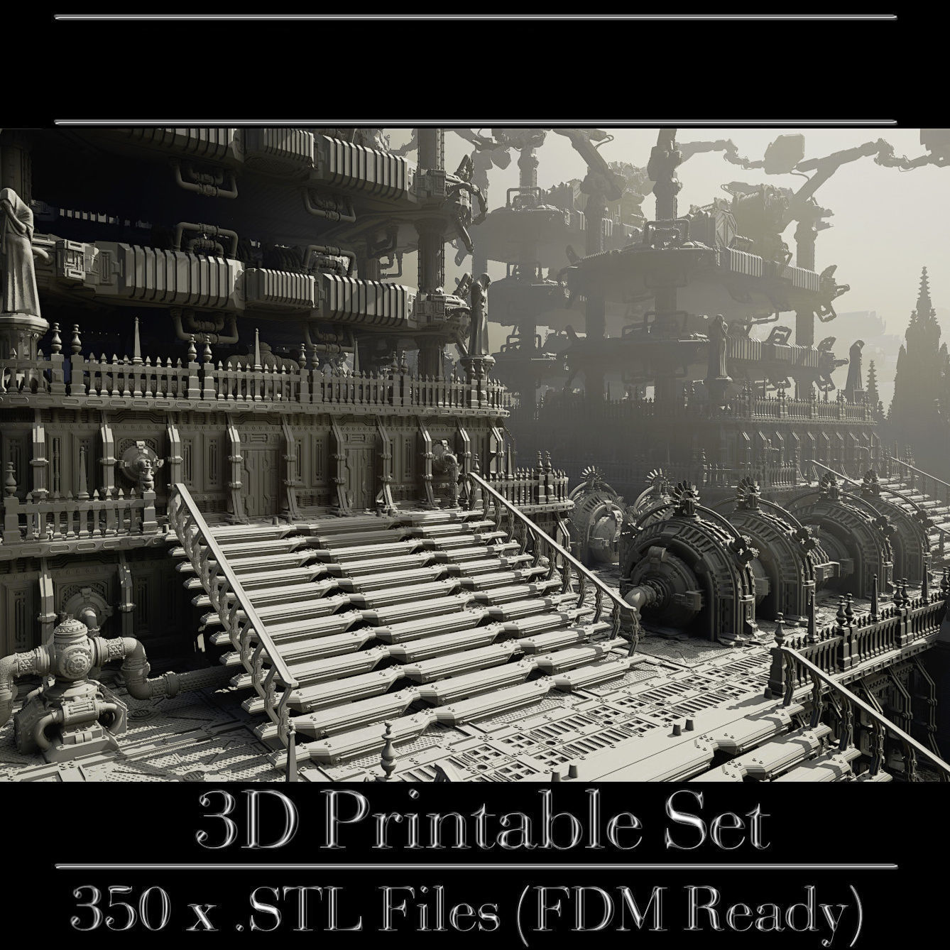GrimDark Terrain Essential Pack 3D print model_14