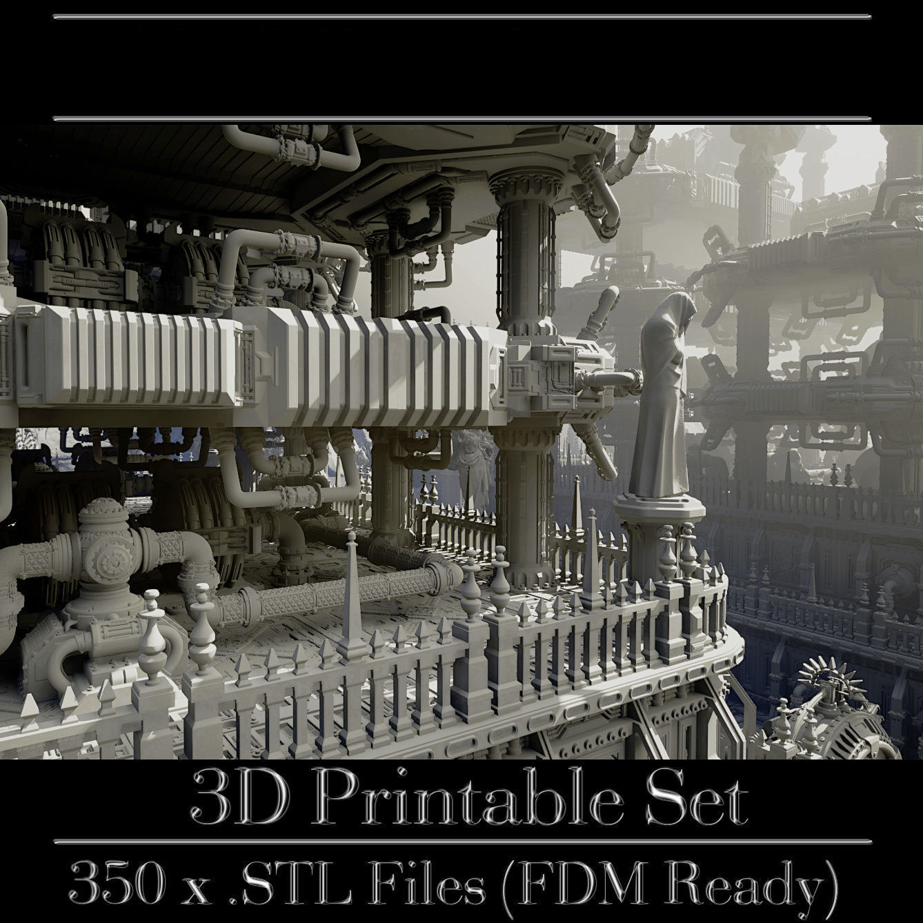 GrimDark Terrain Essential Pack 3D print model_5