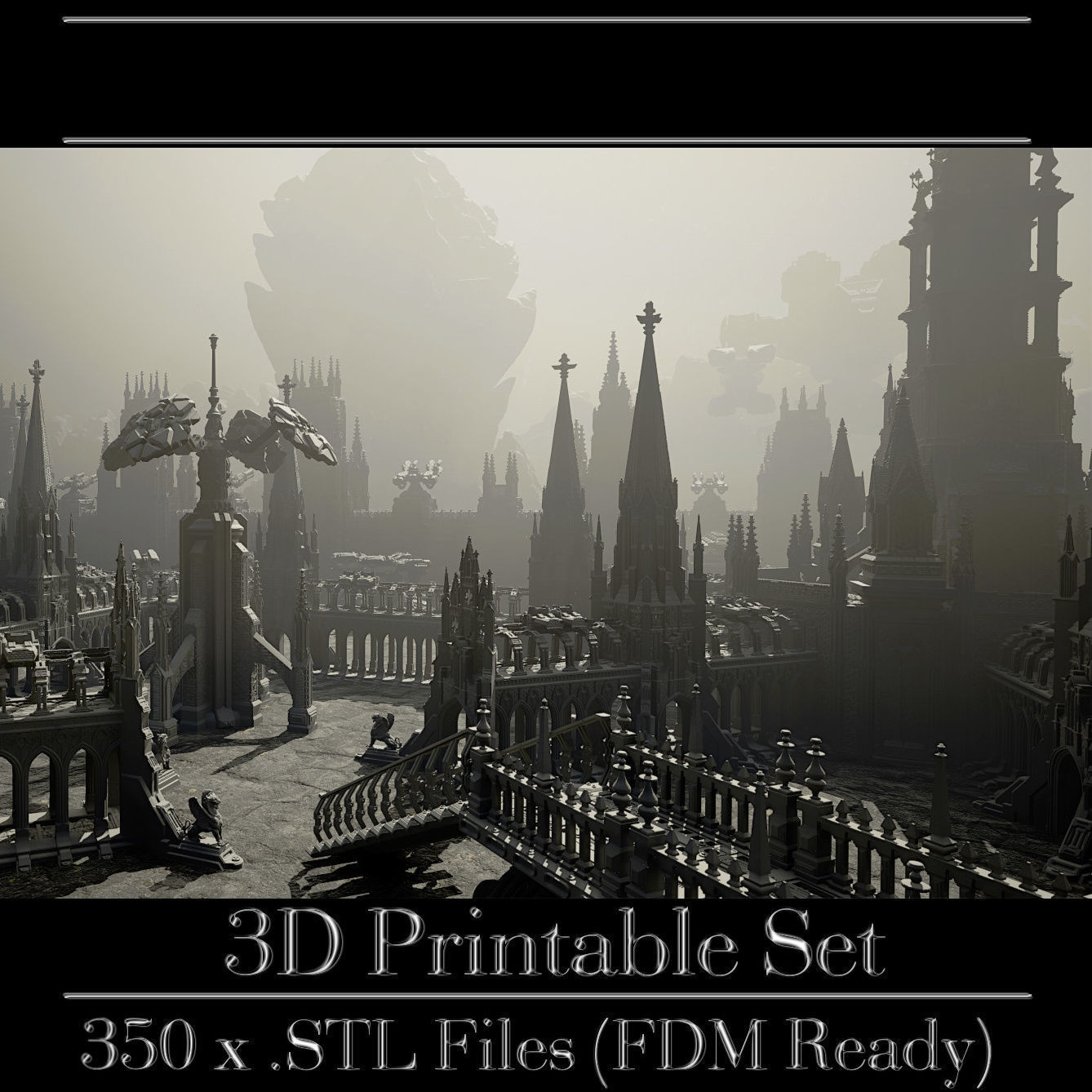 GrimDark Terrain Essential Pack 3D print model_13