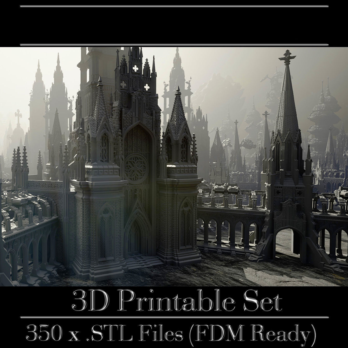 GrimDark Terrain Essential Pack 3D print model_12
