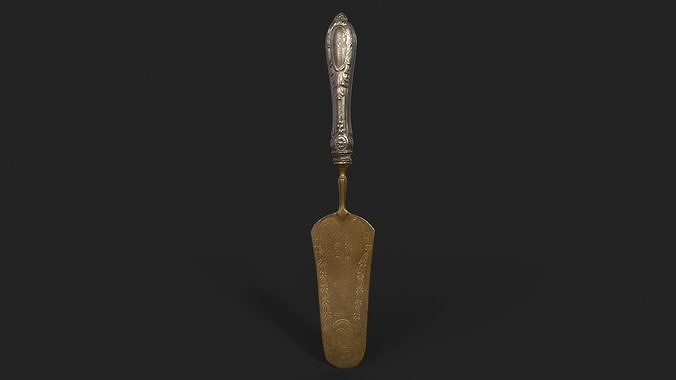 Cake Spatula Low-poly 3D model 3