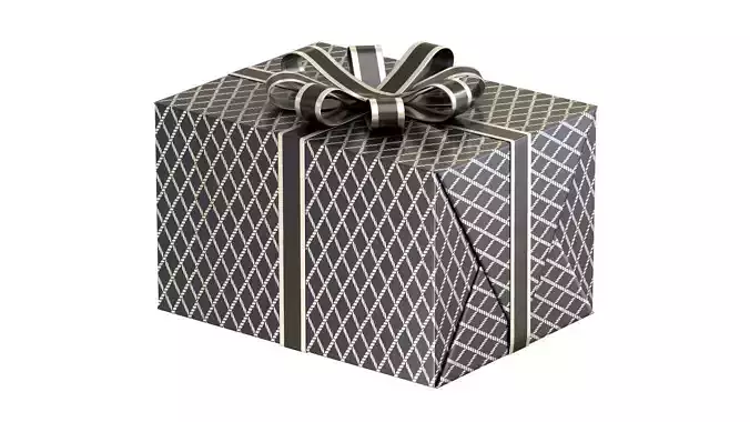 Christmas Box 12 Low-poly 3D model