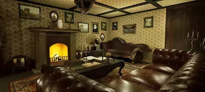 Victorian Room Highly Detailed