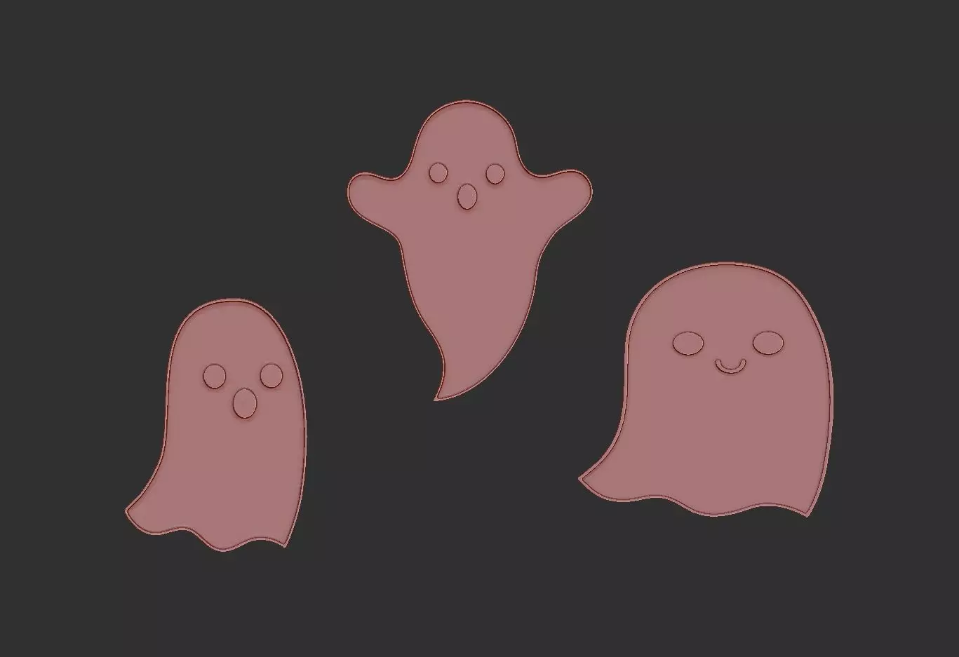 hollowen cookie cutter Free 3D print model