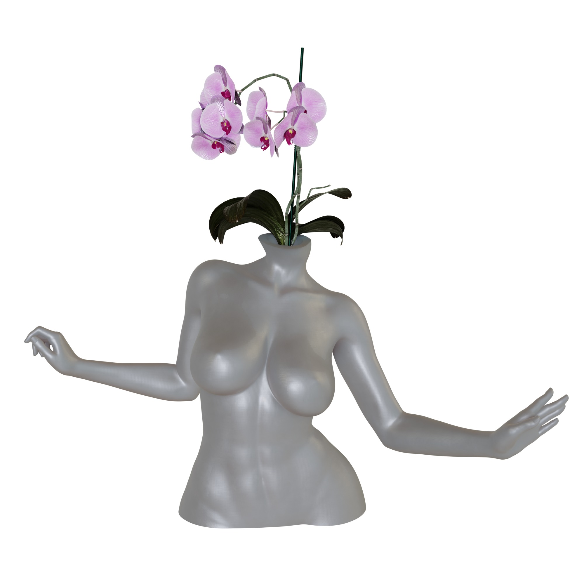 FLOWERPOT VESSEL ELEGANT TOUCH 05 3D print model_1