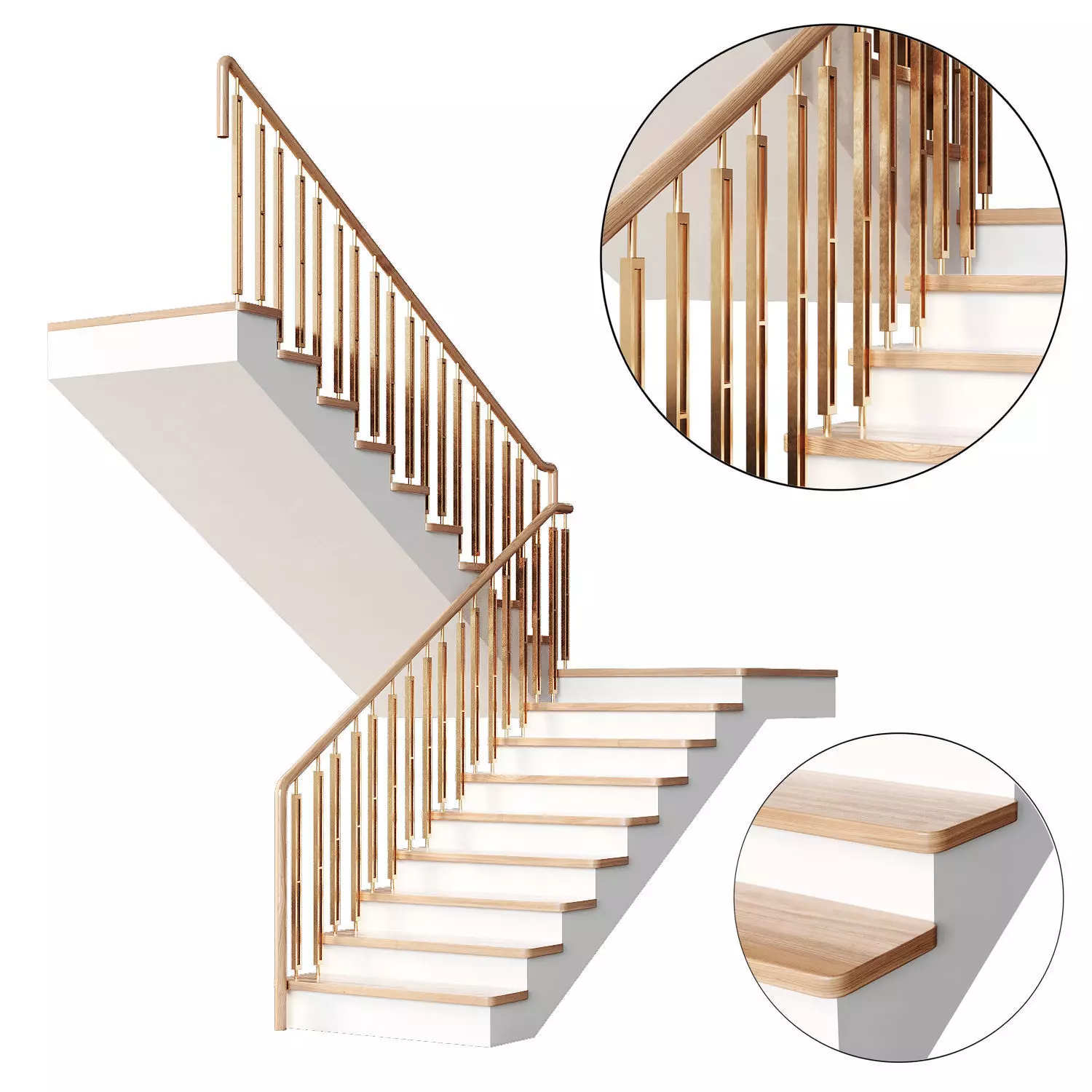 Modern staircase 22 3D model_0