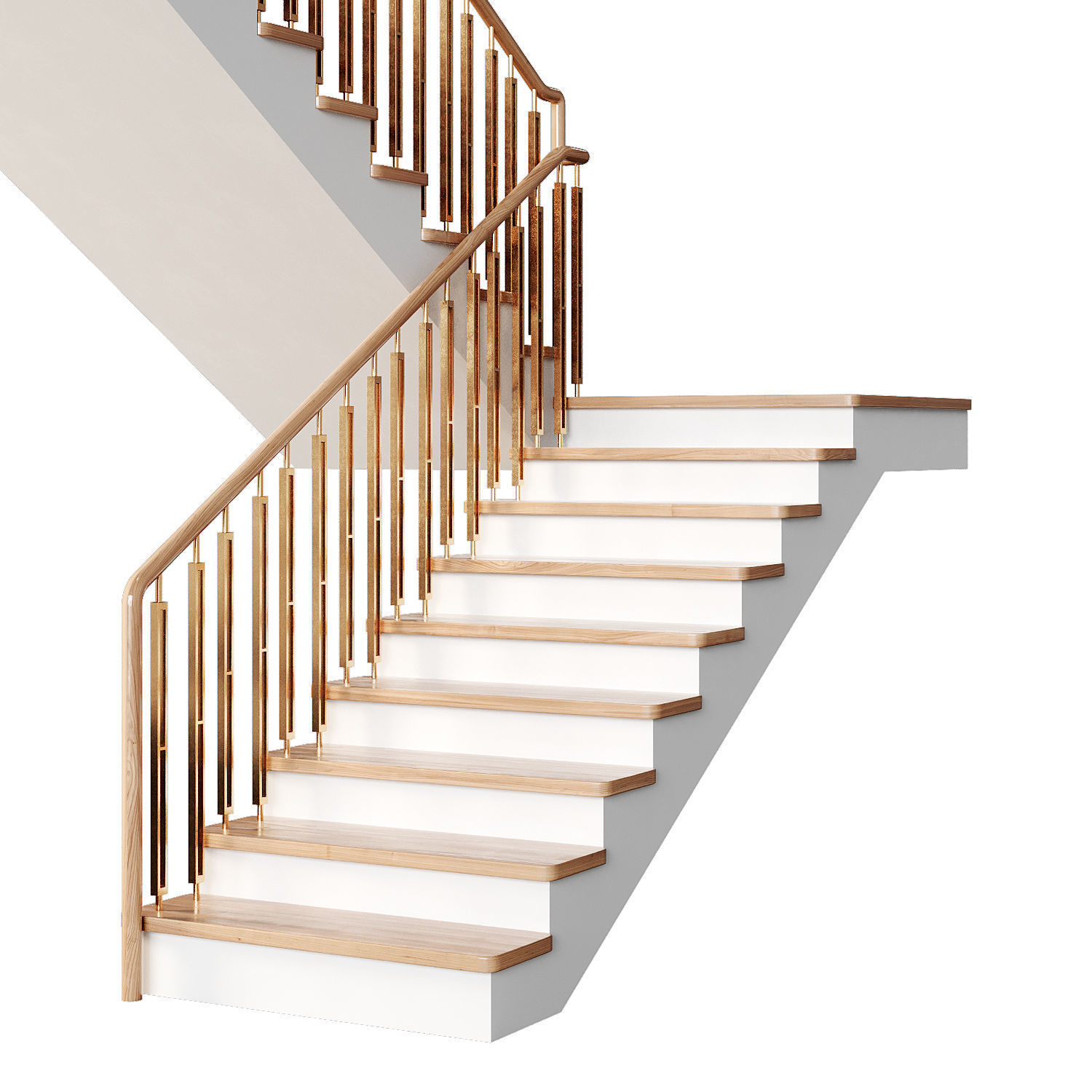 Modern staircase 22 3D model_1