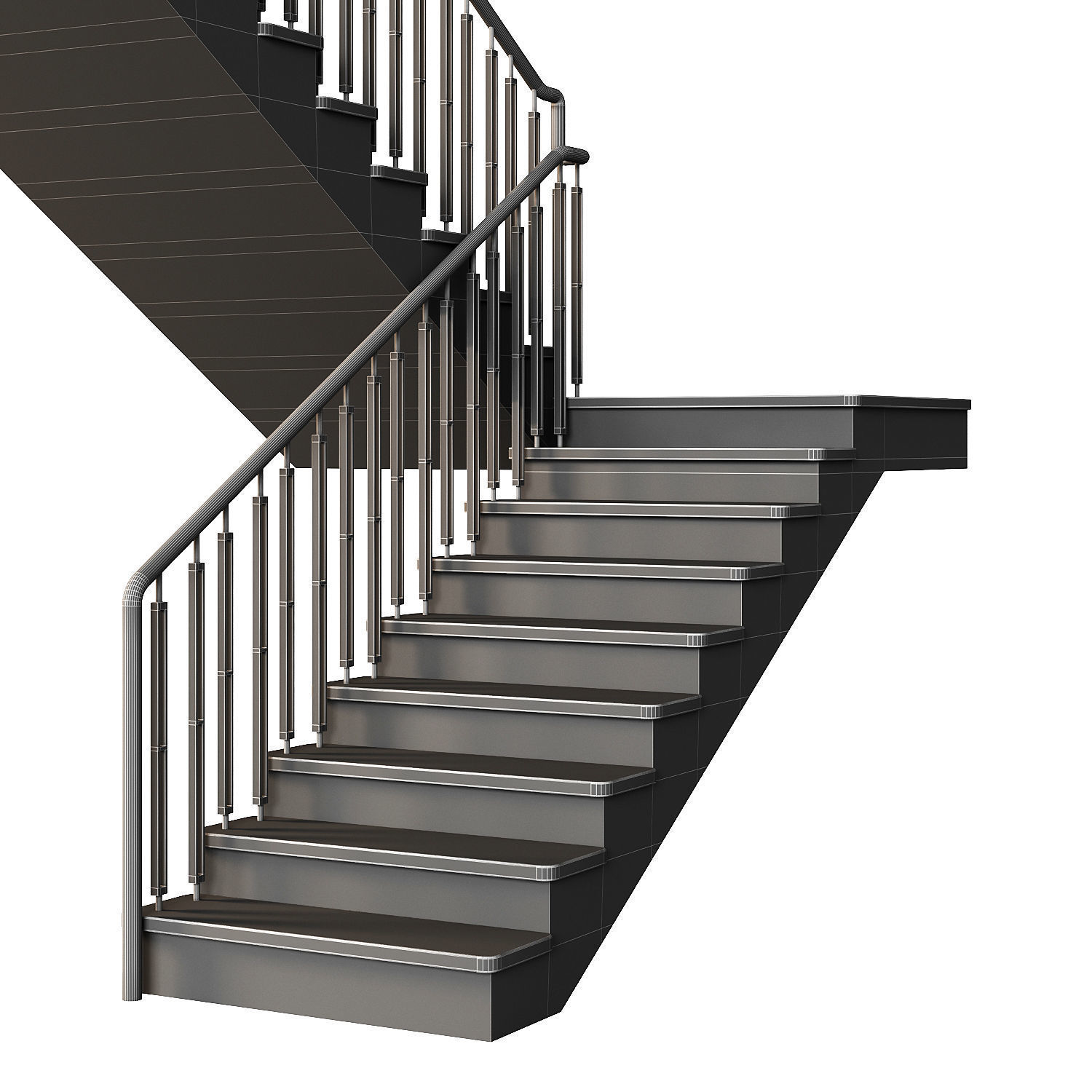 Modern staircase 22 3D model_3