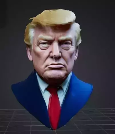 3D Model of Donald Trump Low-poly 3D model