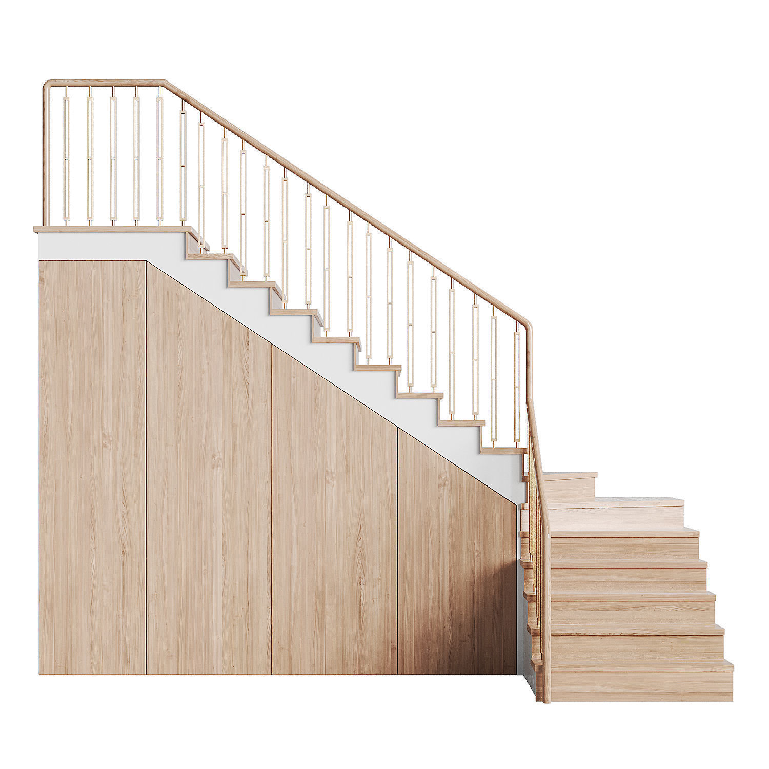 Modern staircase 24 3D model_2