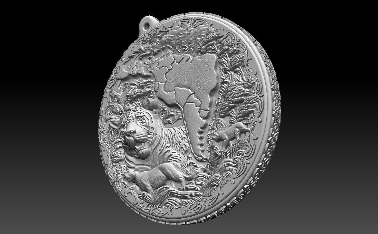 HM Wild South America Keychain 005 3D print model_6