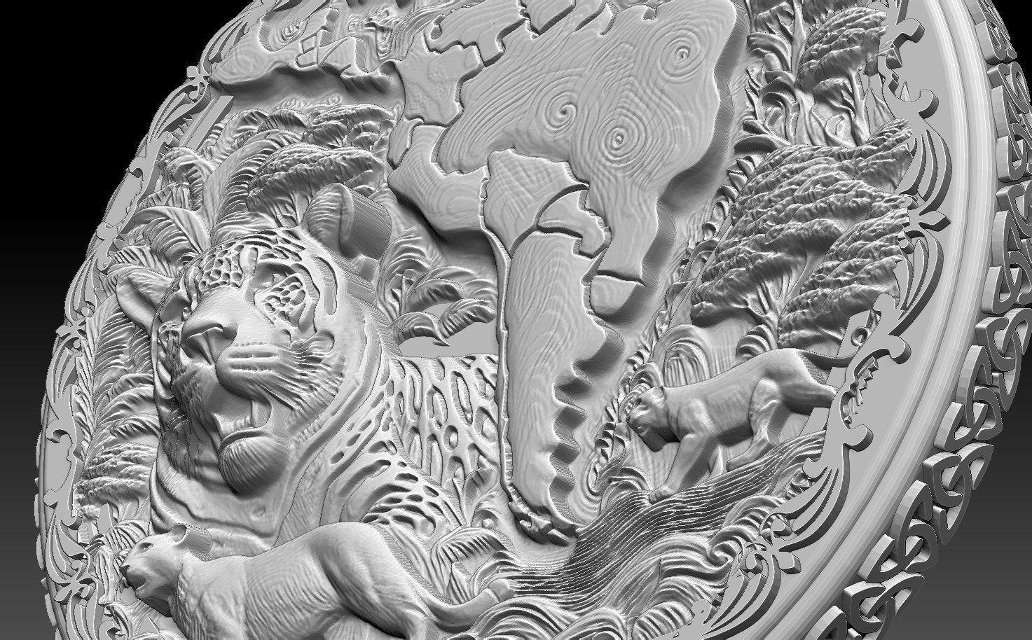 HM Wild South America Keychain 005 3D print model_9