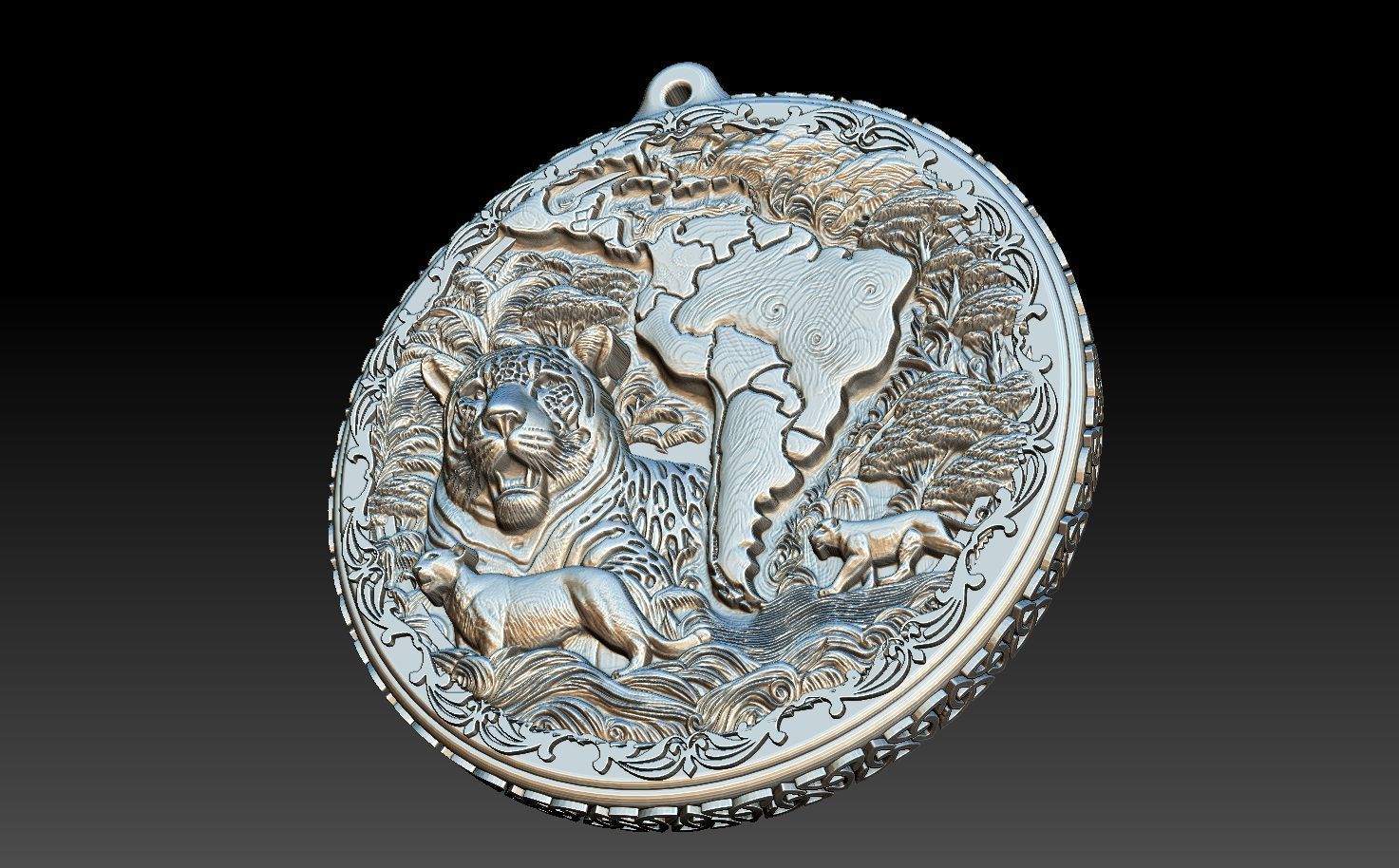HM Wild South America Keychain 005 3D print model_13