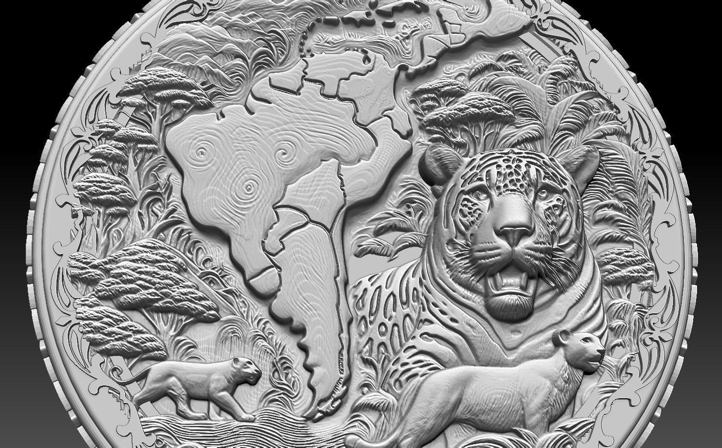 HM Wild South America Keychain 005 3D print model_7