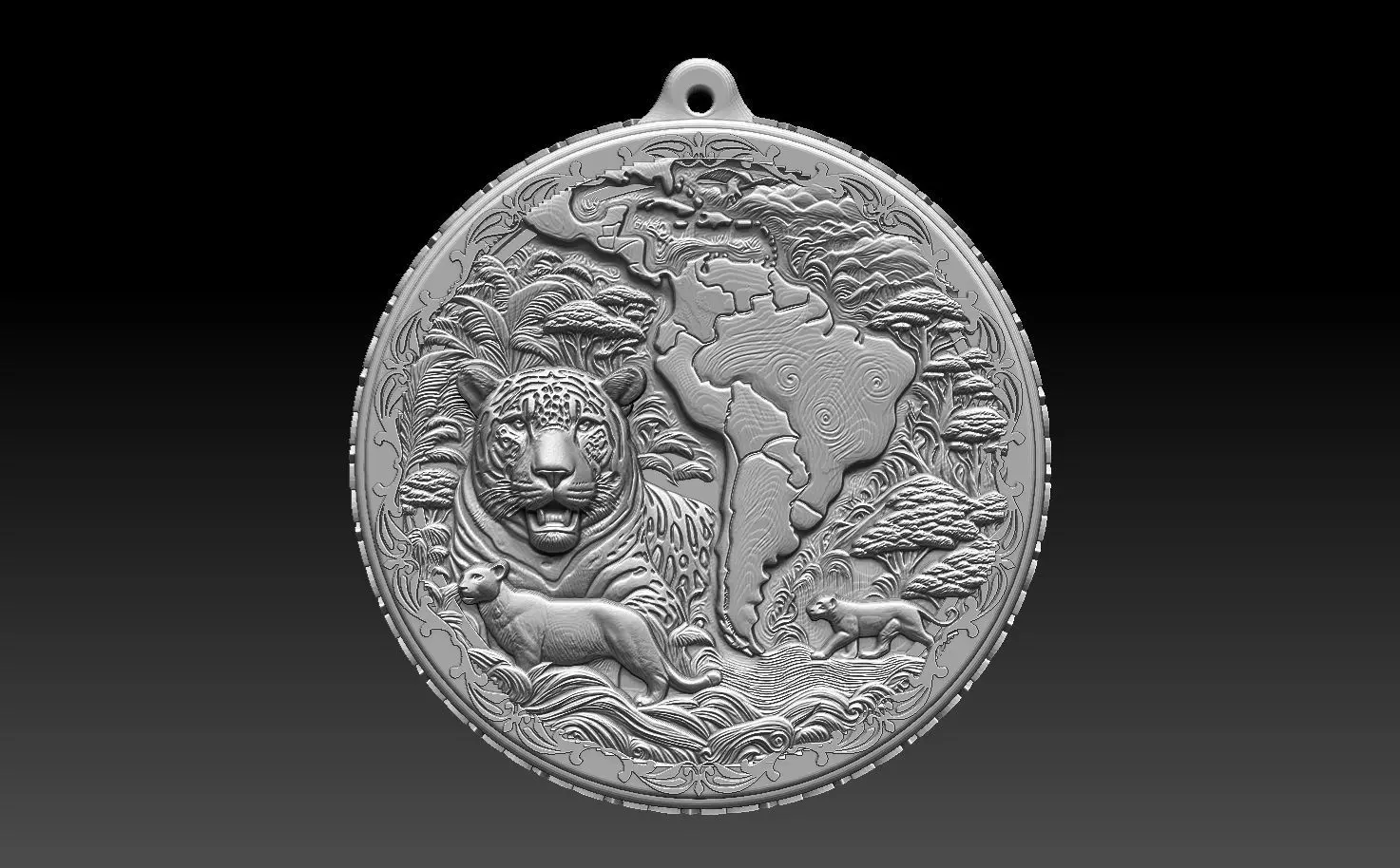 HM Wild South America Keychain 005 3D print model_0