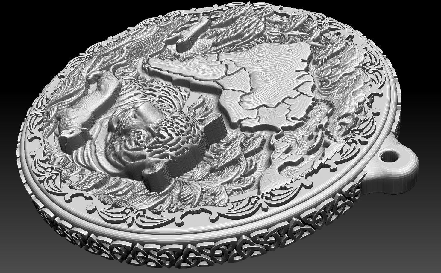 HM Wild South America Keychain 005 3D print model_8