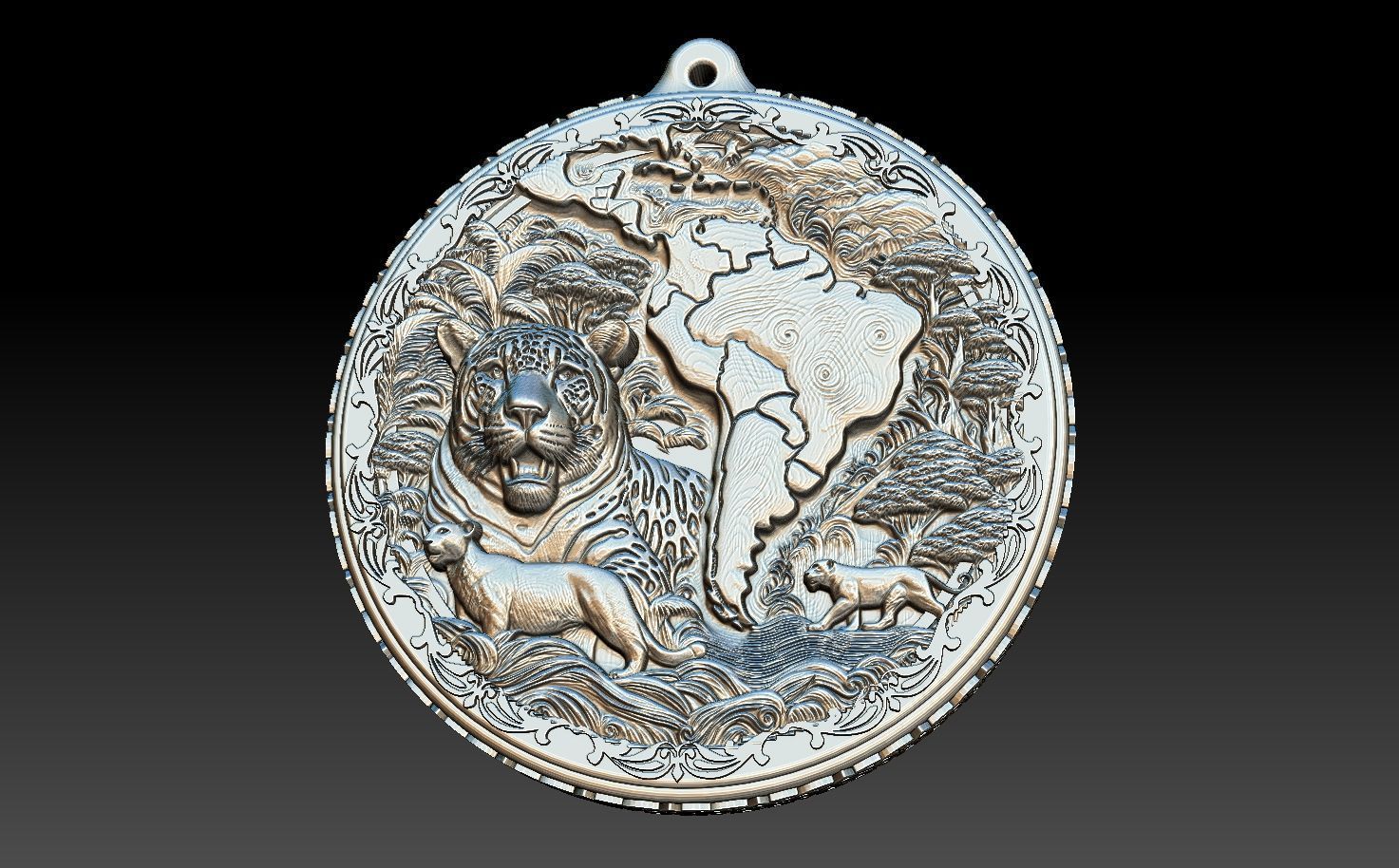 HM Wild South America Keychain 005 3D print model_14