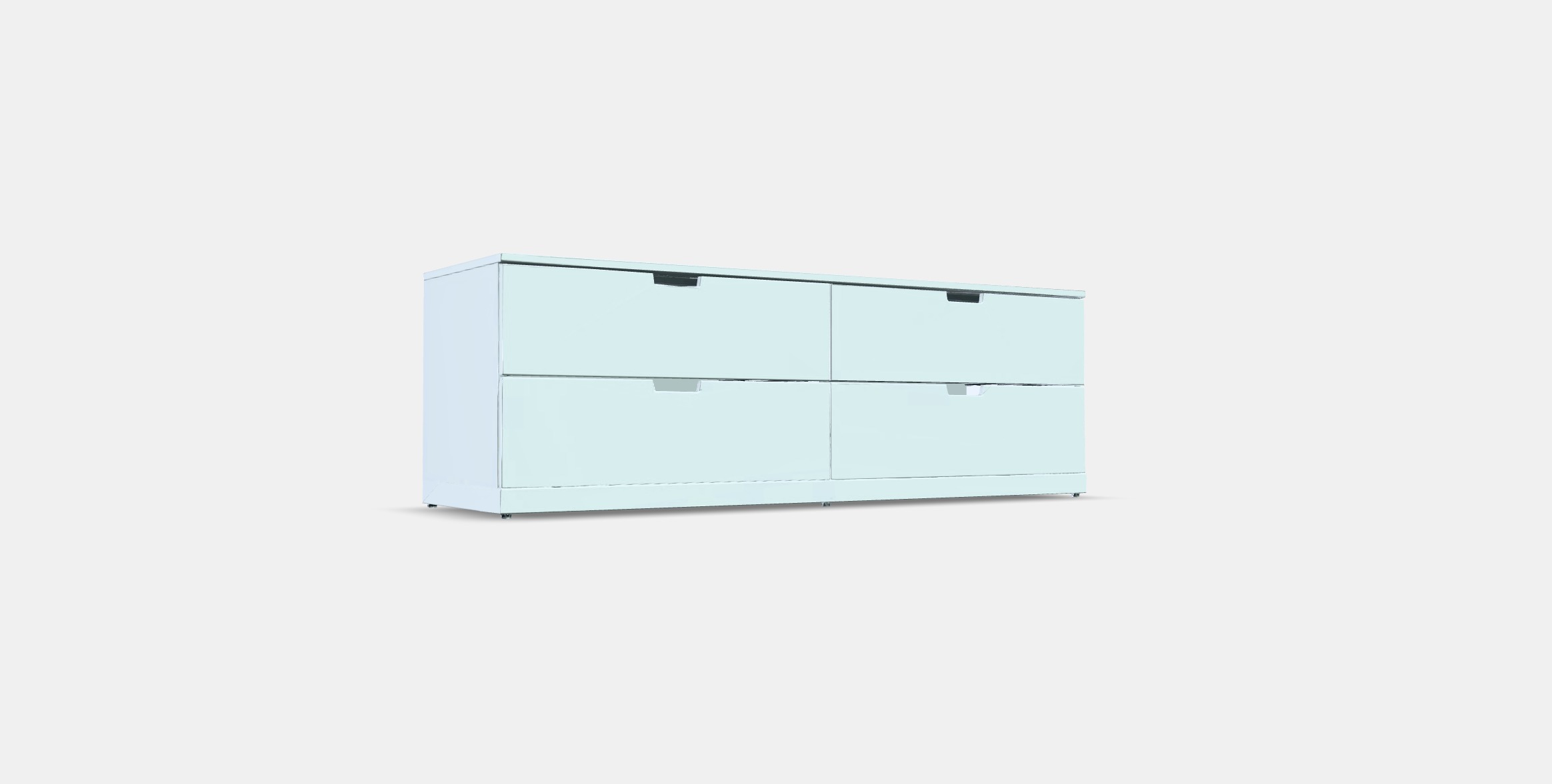 NORDLI 4-drawer chest of drawers Low-poly 3D model_2