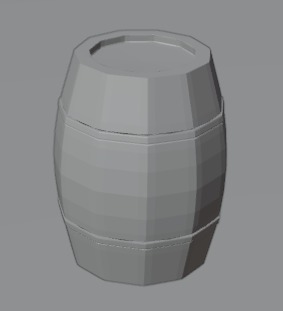 LowPoly Barrel Game Ready Free low-poly 3D model_2