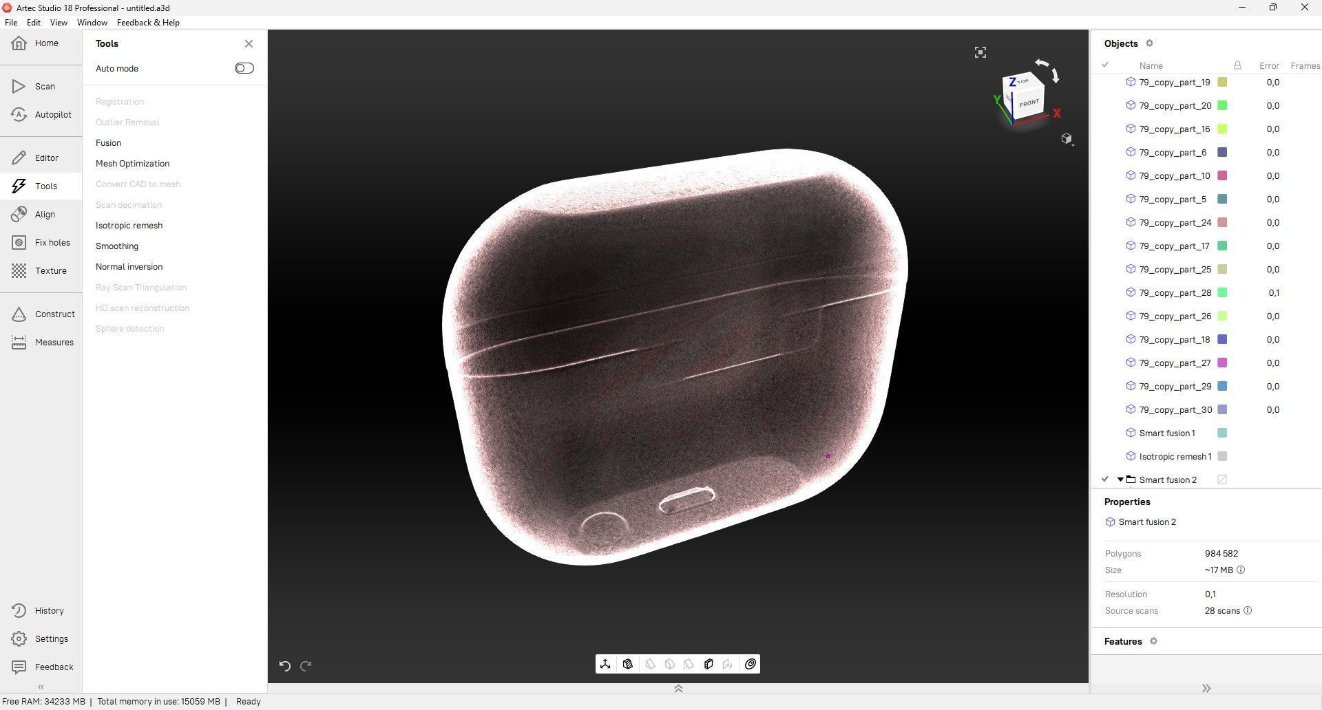 Samsung Galaxy Buds 3 Pro Charging Case  3D Scan 3D model_7