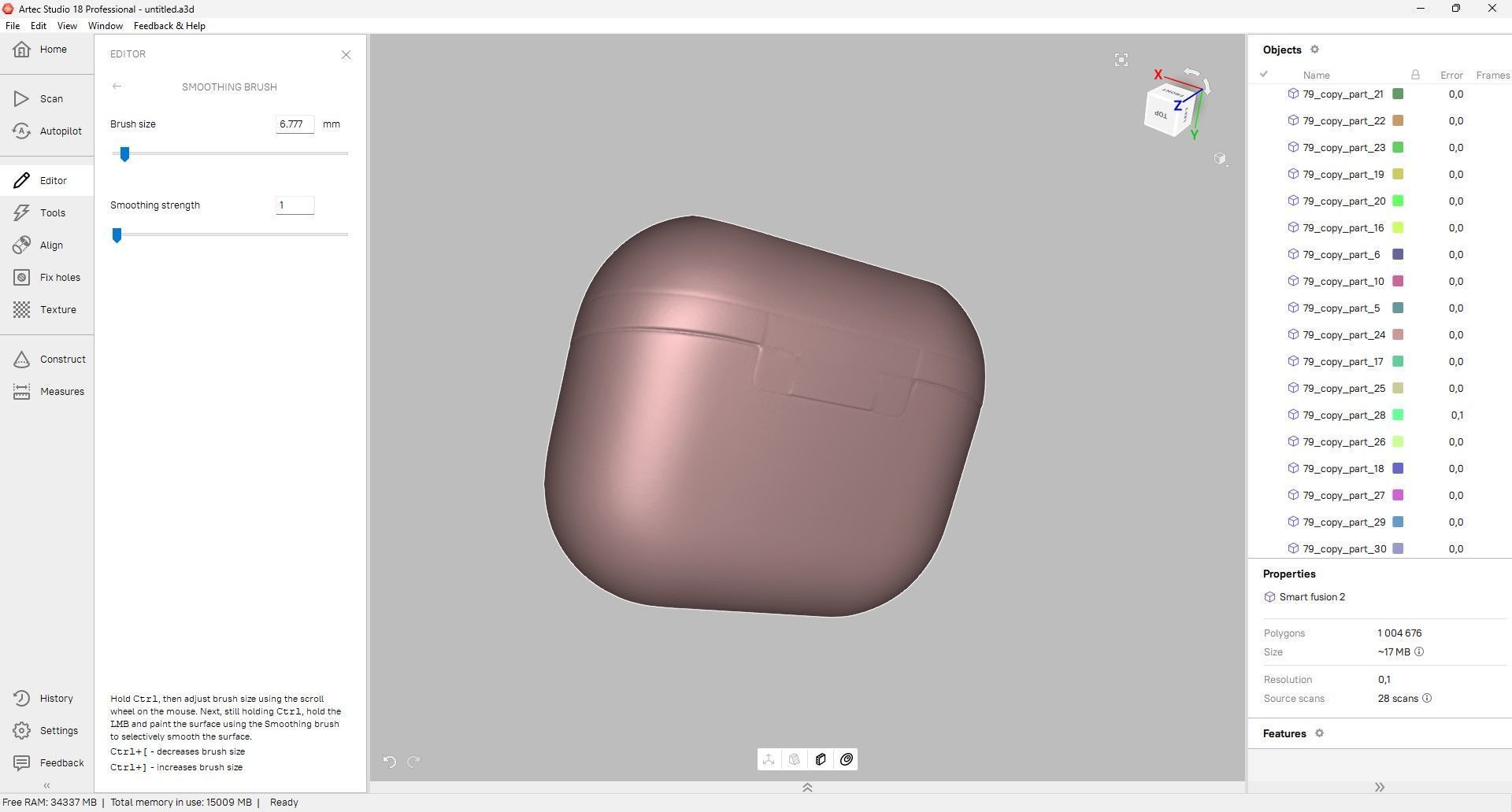 Samsung Galaxy Buds 3 Pro Charging Case  3D Scan 3D model_3