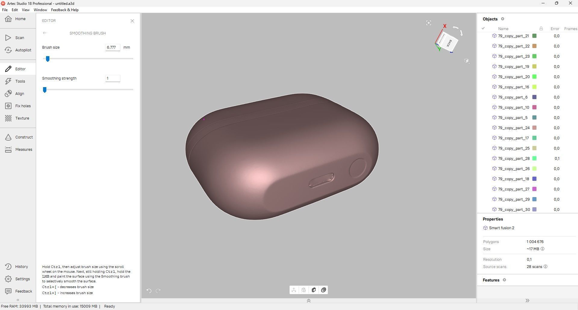 Samsung Galaxy Buds 3 Pro Charging Case  3D Scan 3D model_2