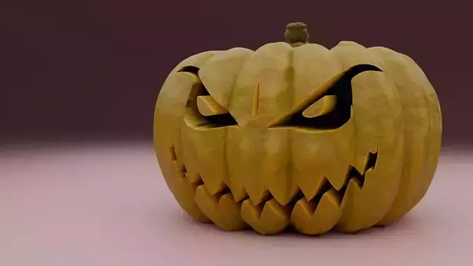 3D maleficent halloween pumpkin