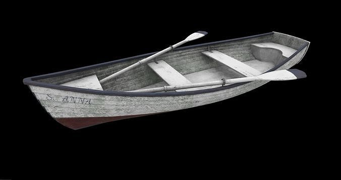 rowing boat 3D model