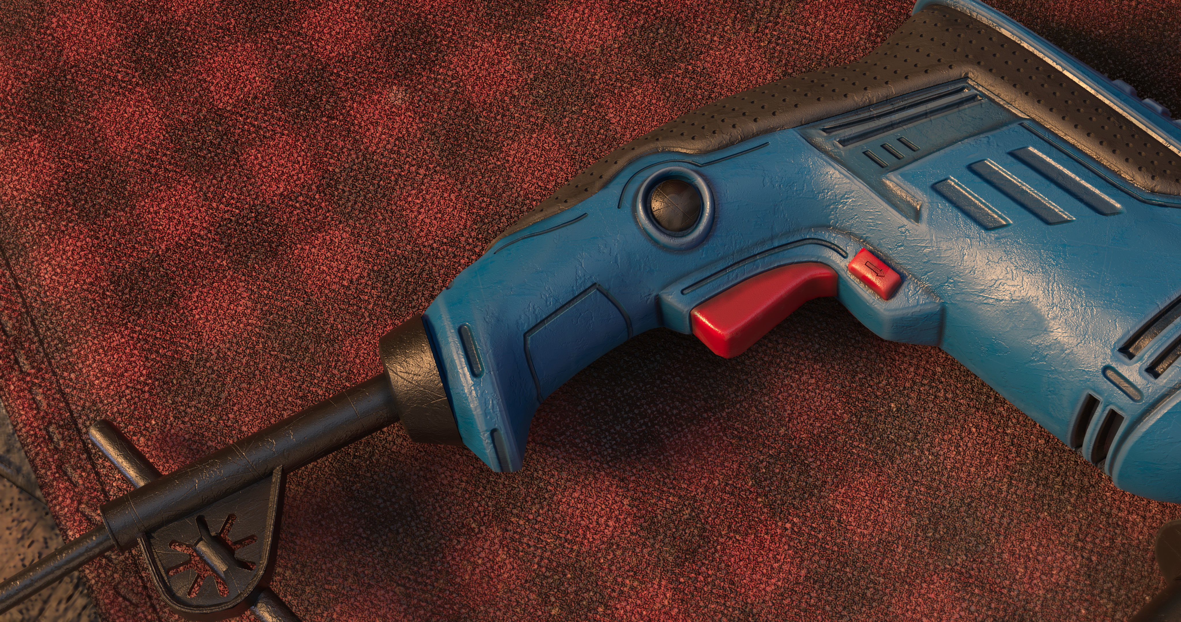 Impact Drill Low-poly 3D model_4