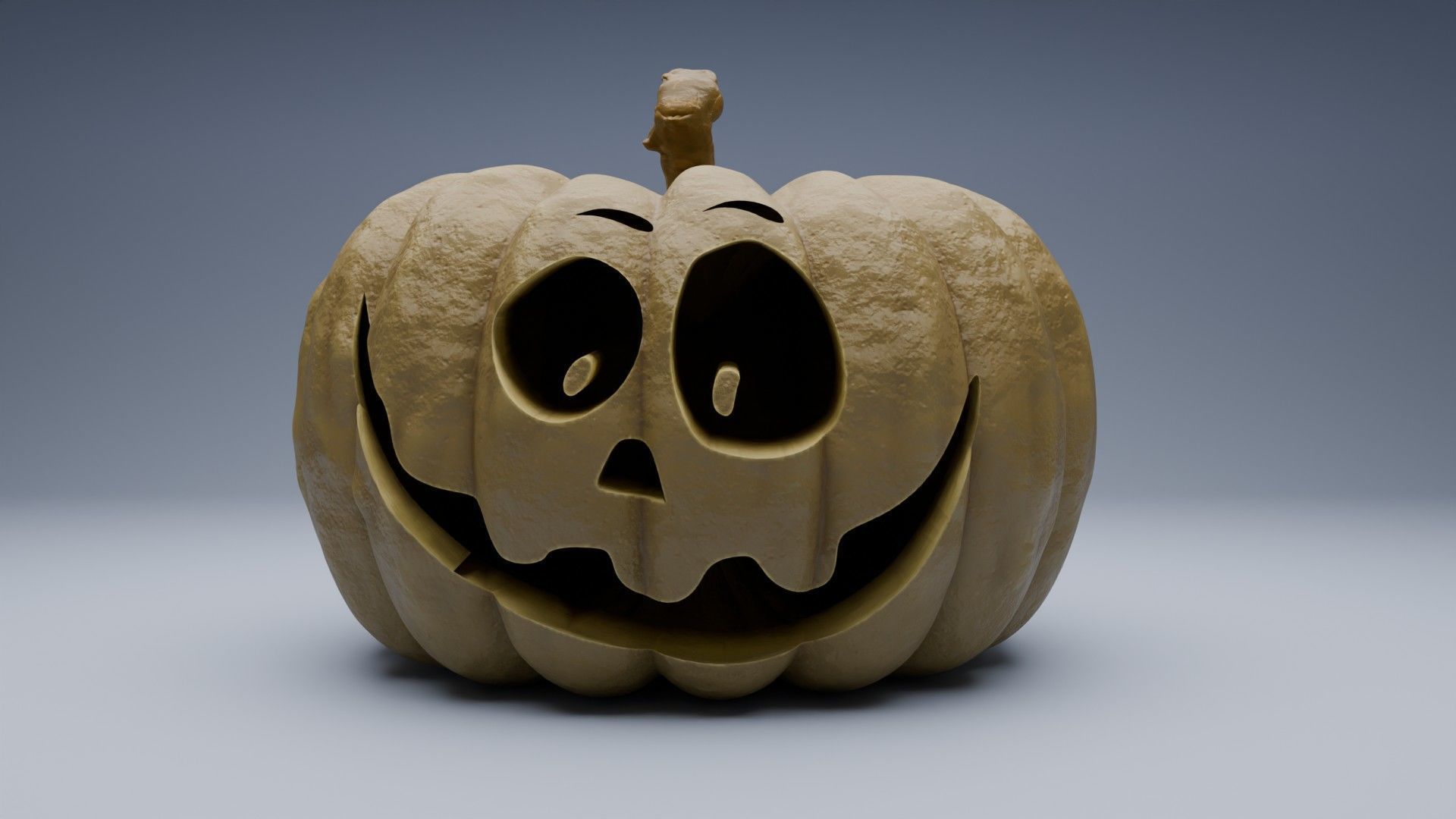 3D Bobo Pumpkin Face 3D model_1
