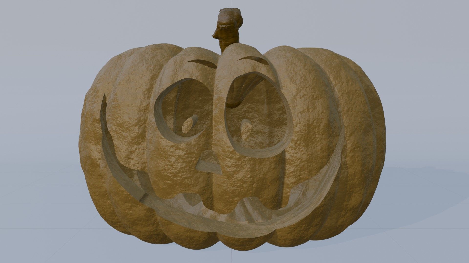 3D Bobo Pumpkin Face 3D model_5
