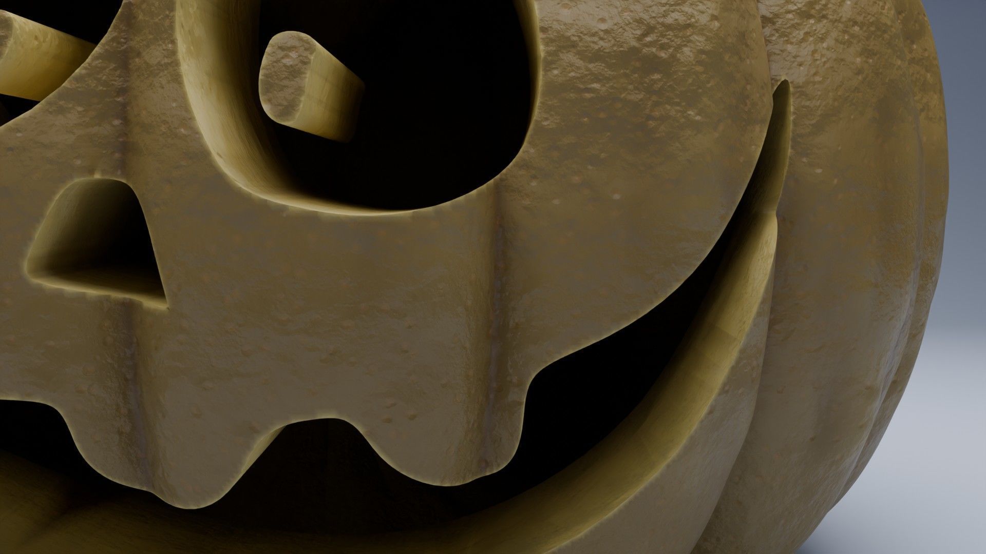 3D Bobo Pumpkin Face 3D model_2