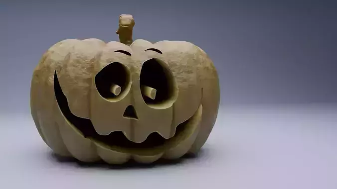 3D Bobo Pumpkin Face
